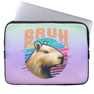 Capa Para Notebook Capybara Bruh Funny Bruh Capybara Amém Homens Cria