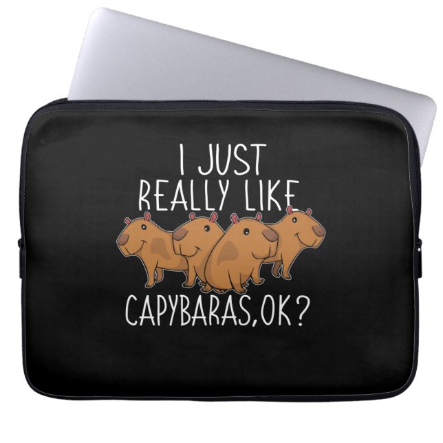 Capa Para Notebook Capybara Gift Kids Women Cute Capybara (Frente)