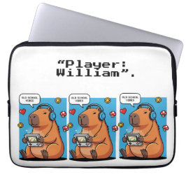 Capa Para Notebook Capybara Old School Gamer Laptop Sleeve