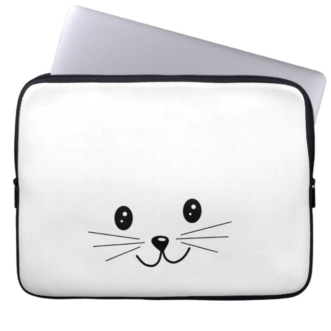 Capa Para Notebook Cara bonito do gato (Frente)
