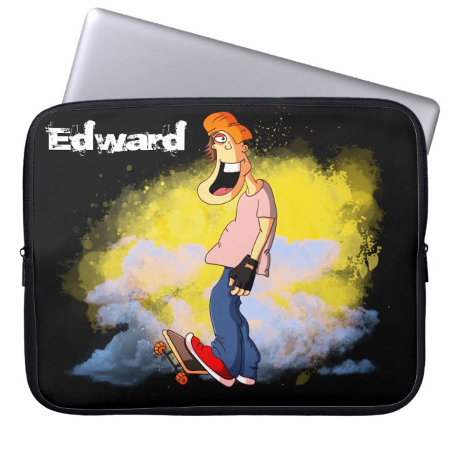Capa Para Notebook Cara de skate (Frente)