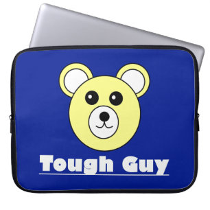 Capa Para Notebook Cara dura Bolsa de laptop do rosto do urso