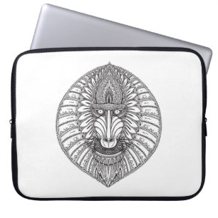 Capa Para Notebook Cara inspirada do babuíno
