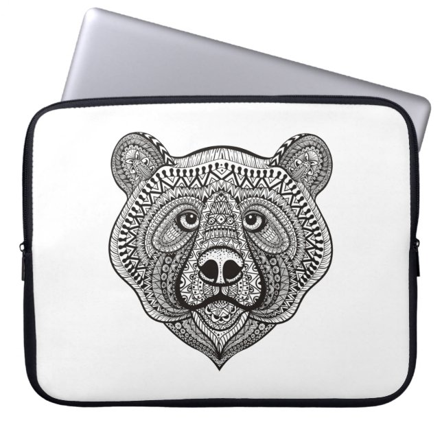 Capa Para Notebook Cara inspirada do urso (Frente)