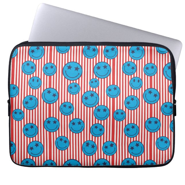 Capa Para Notebook Cara Sorridente Patriota Retro (Frente)