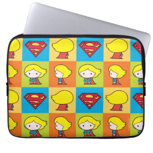 Capa Para Notebook Caractere de Supergirl Chibi - Rotatória