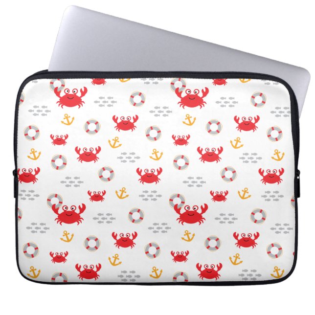 Capa Para Notebook Caranguejo com Lifebuoy (Frente)