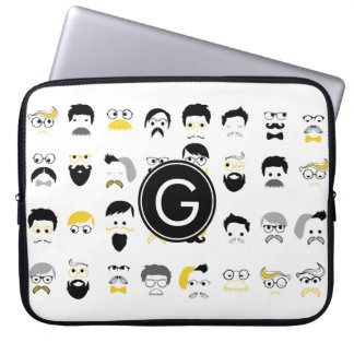 Capa Para Notebook Caras do hipster do bigode