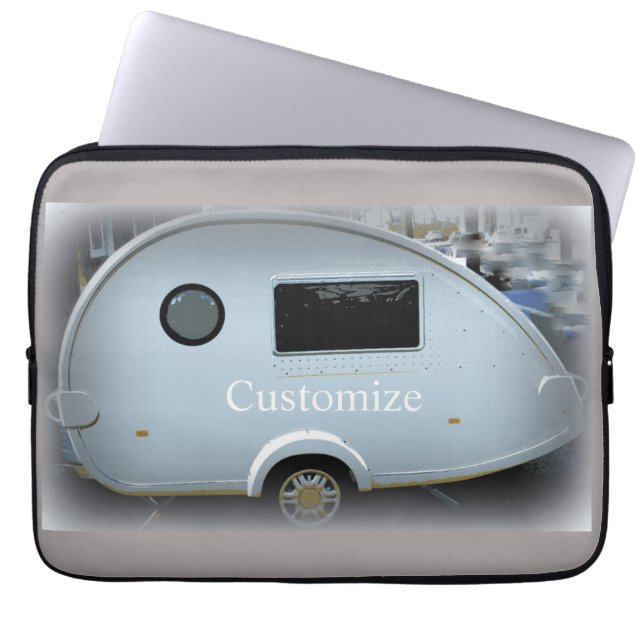 Capa Para Notebook Caravana-de-coleira-branca (Frente)