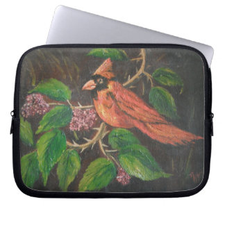 Capa Para Notebook Cardeal de pintura de Ann Hayes bolsa de laptop
