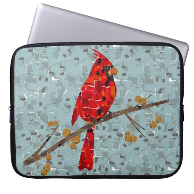 Capa Para Notebook Cardinal Vermelho, o pássaro do Natal (Frente)