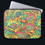 Capa Para Notebook Caribe Cores Boho Padrão Floral<br><div class="desc">Cores vibrantes do Caribe neste padrão floral inspirado em boho. As cores incluem rosa, laranja, amarelo, azul e turquesa.</div>
