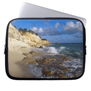 Capa Para Notebook Caribe, St. Martin, Falésias na praia de Cupecoy