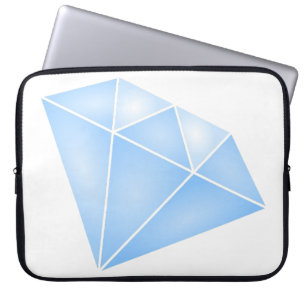 Capa Para Notebook Carrinho de Diamante Azul brilhante