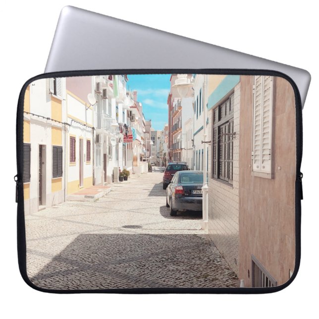 CAPA PARA NOTEBOOK CARRO PRETO ESTACIONADO FORA (Frente)
