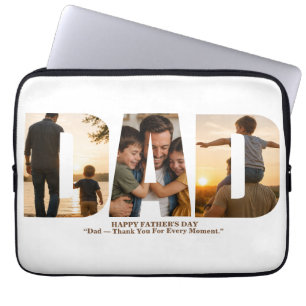 Capa Para Notebook Cartão de Colagem de Fotos Personalizado do Dia do
