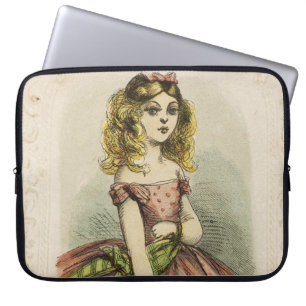 Capa Para Notebook Cartão do Dia dos Namorados Retro Romântico, sécul