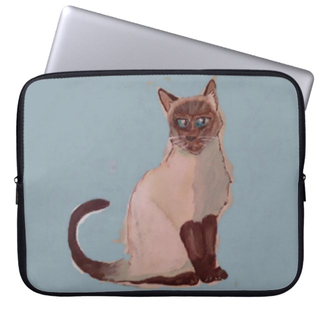 Capa Para Notebook Cartaz de Gato Estilizado (Frente)