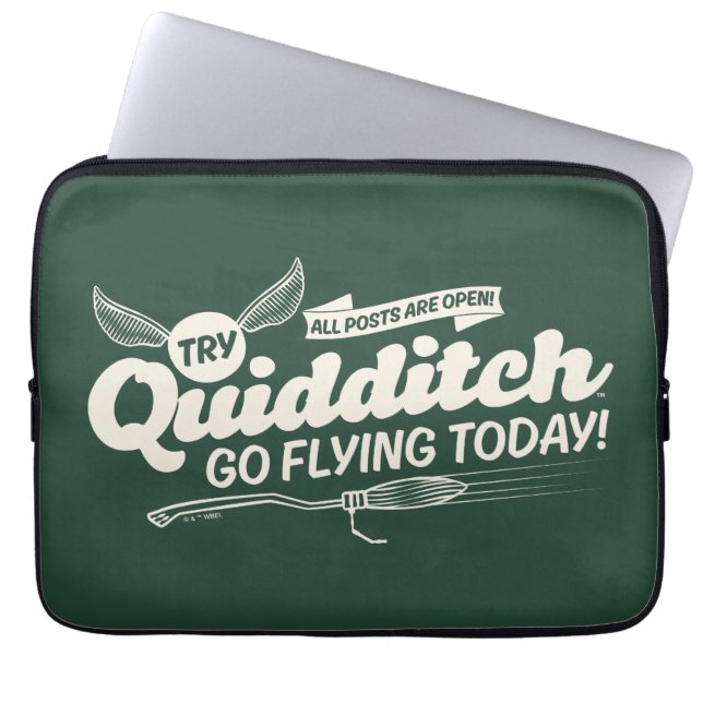 Capa Para Notebook Cartaz de Recrutamento de QUIDDITCH™ (Frente)