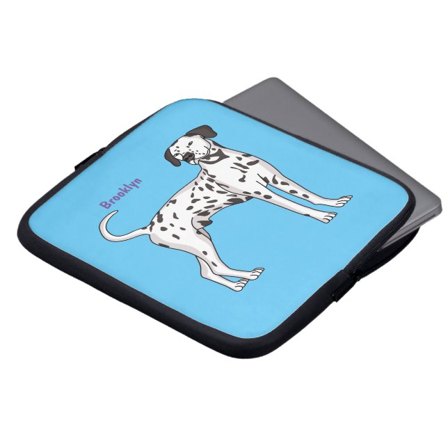Capa Para Notebook Cartografia de cão Dalmaciano (Frente Topo)