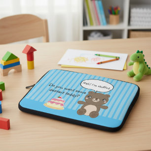 Capa Para Notebook Cartografia de ursinho kawaii engraçada piada de