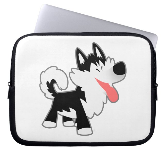 Capa Para Notebook Cartoon Bonito Caso de Laptop Siberiano Husky (Frente)