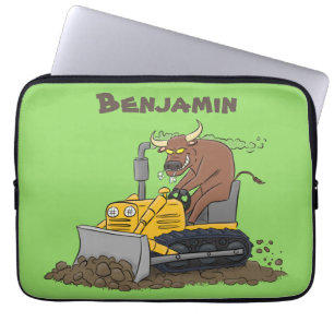 Capa Para Notebook Cartoon buldozer engraçado