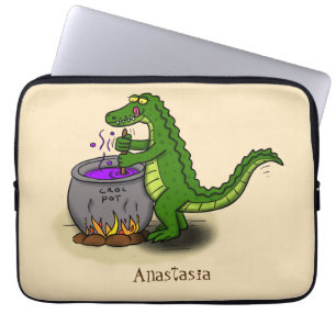 Capa Para Notebook Cartoon de cozinhar de cromo verde