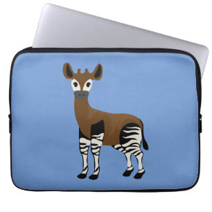 Capa Para Notebook Cartoon Okapi, Animais Majestosos Okapi, Amantes O