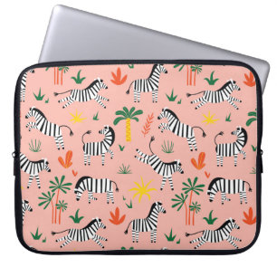 Capa Para Notebook Cartoon Zebras Funny Patterno Sem Olho