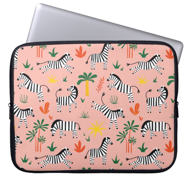 Capa Para Notebook Cartoon Zebras Funny Patterno Sem Olho (Frente)