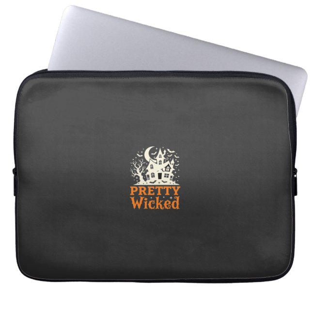 Capa Para Notebook Casa Assombrada de Halloween Muito Malvada_1 (Frente)