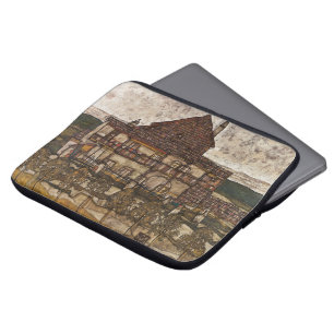 Capa Para Notebook Casa com Telhado de Telhas por Egon Schiele