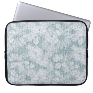 Capa Para Notebook Casa de Campo Velvety Blue Daisy