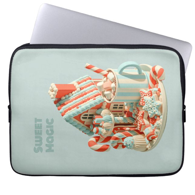 Capa Para Notebook Casa de Doce 3D Pastel Magia Doce (Frente)