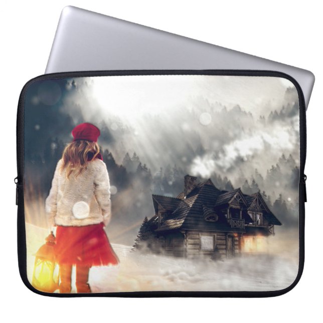 Capa Para Notebook Casa de Neve do Wish Natal (Frente)