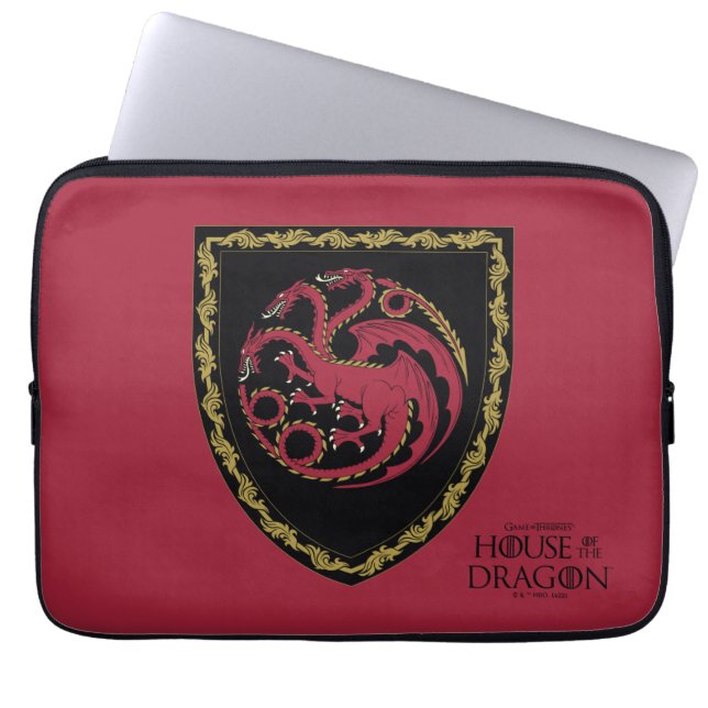 Capa Para Notebook CASA DO DRAGÃO | House Targaryen Crest (Frente)