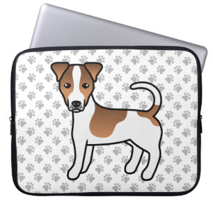 Capa Para Notebook Casaco Branca E Suave Jack Russell Terrier Dog