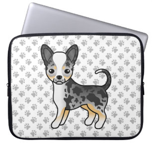 Capa Para Notebook Casaco Chihuahua Cachorro e patas