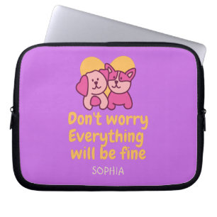 Capa Para Notebook Casal de Cachorro e Vintagem de Incentivo