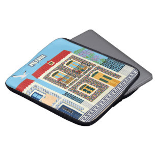 Capa Para Notebook Casas bonitas em português com azulejos ou azulejo