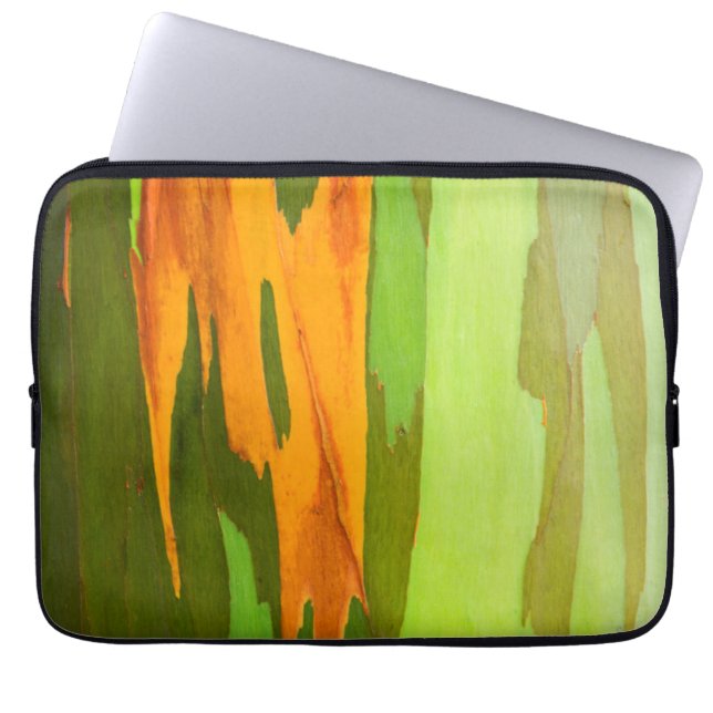 Capa Para Notebook Casca de Eucalipto Arco-íris, Havaí (Frente)