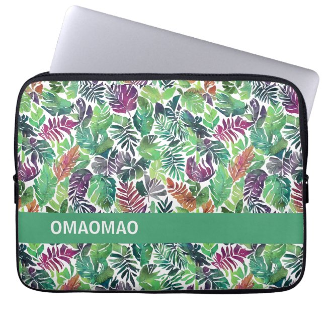 Capa Para Notebook Caso de iPad Padrão de Palma Tropical (Frente)