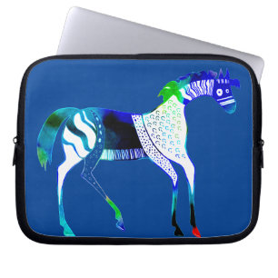 Capa Para Notebook Caso de Laptop de Cavalo Azul Inspirado Grego Myce