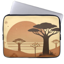 Caso de Laptop 🌅 - 🌅 de Elegância Africana Sunse