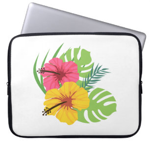 Capa Para Notebook Caso de Laptop de Flores Tropicais