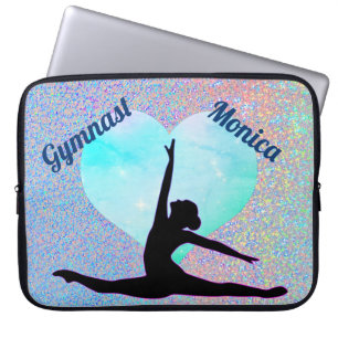 Capa Para Notebook Caso de Laptop de ginástica com nome