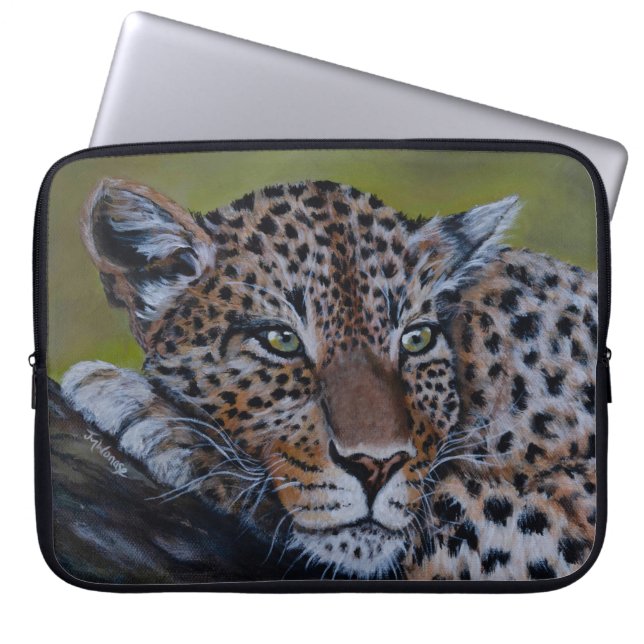 Capa Para Notebook Caso de Laptop Leopardo (Frente)