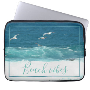 Capa Para Notebook Caso do laptop das ondas do oceano Beach Vibes