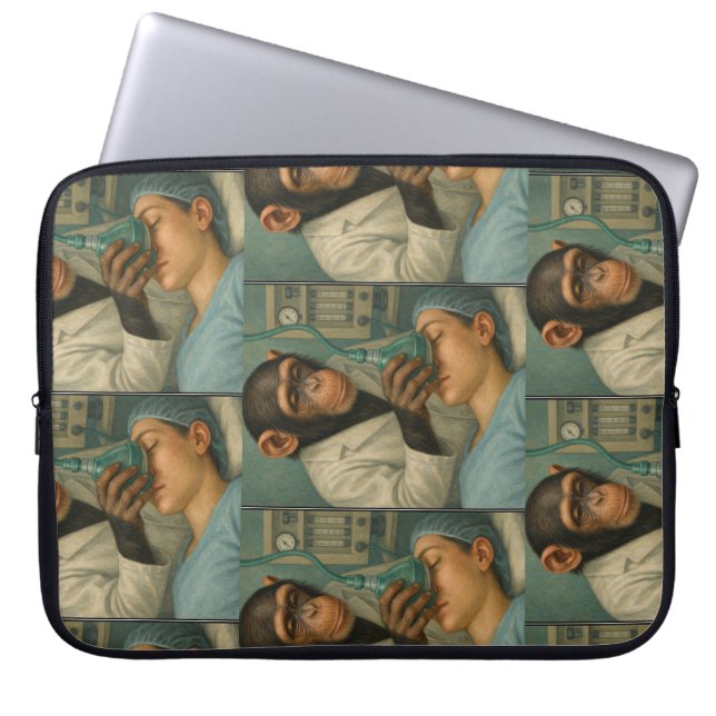 Capa Para Notebook Caso do Laptop de macaco a gás (Frente)